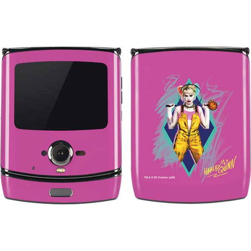 DC Comics Harley Quinn Movie Character Poster Motorola RAZR Skin
