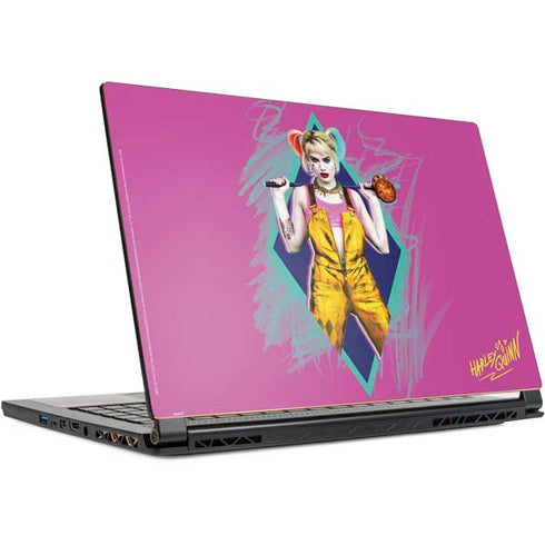 DC Comics Harley Quinn Movie Character Poster MSI GS65 Stealth Laptop Skin