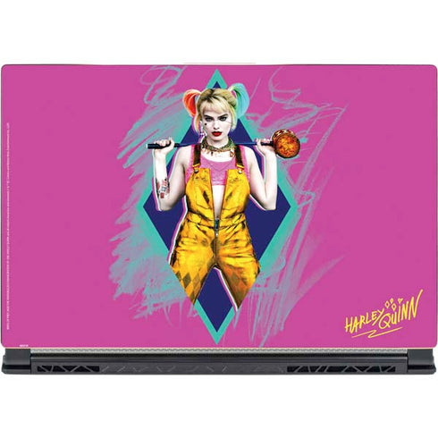 DC Comics Harley Quinn Movie Character Poster MSI GS65 Stealth Laptop Skin