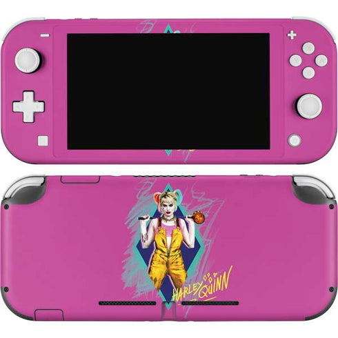 DC Comics Harley Quinn Movie Character Poster Nintendo Switch Lite Skin