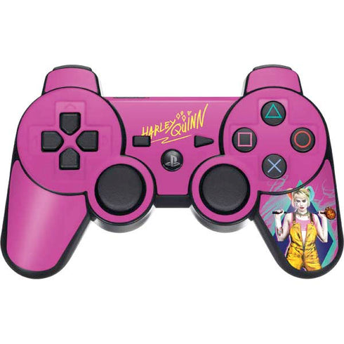 DC Comics Harley Quinn Movie Character Poster PS3 Dual Shock wireless controller Skin
