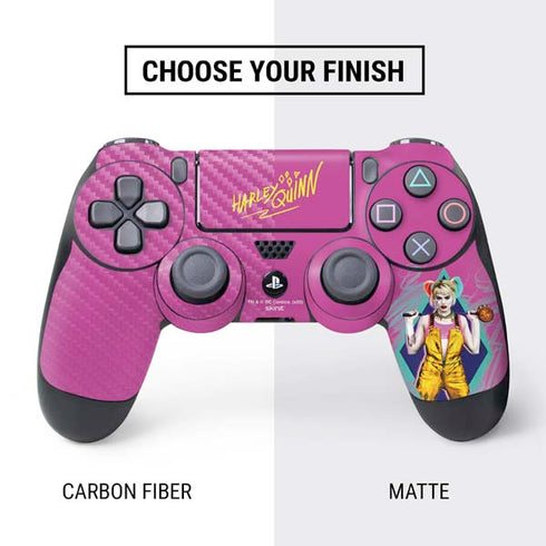 DC Comics Harley Quinn Movie Character Poster PS4 Controller Skin