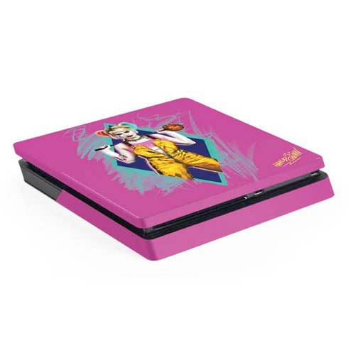 DC Comics Harley Quinn Movie Character Poster PS4 Slim Skin
