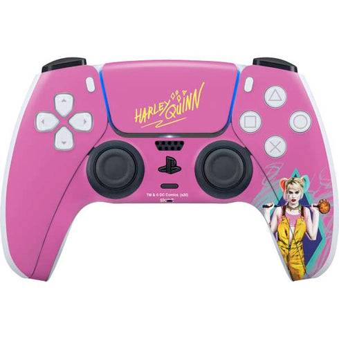 DC Comics Harley Quinn Movie Character Poster PS5 Controller Skin