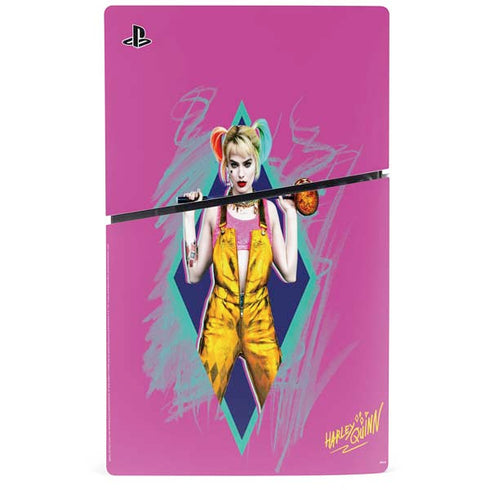 DC Comics Fierce Harley Quinn PS5 Slim Disk Bundle Skin