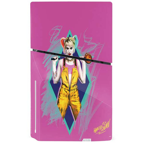DC Comics Fierce Harley Quinn PS5 Slim Disk Console Skin