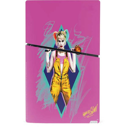 DC Comics Fierce Harley Quinn PS5 Slim Digital Edition Console Skin