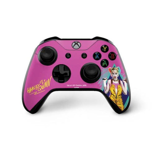 DC Comics Harley Quinn Movie Character Poster Xbox One X Controller Skin