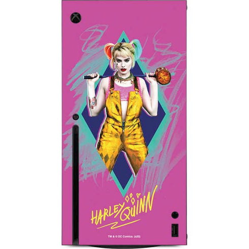 DC Comics Harley Quinn Movie Character Poster Xbox Series X Console Skin