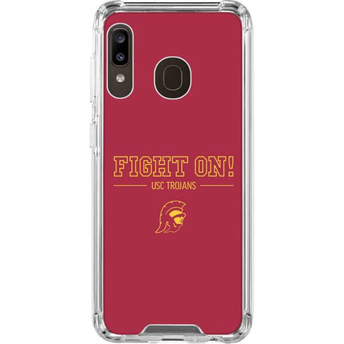 University of Southern California Fight On Galaxy A30 Clear Case