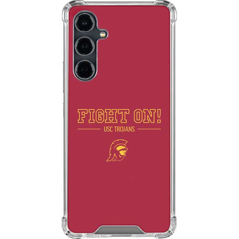 University of Southern California Fight On Galaxy S23 FE Clear Case