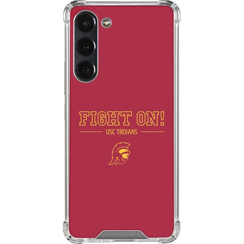 University of Southern California Fight On Galaxy S23 Plus Clear Case