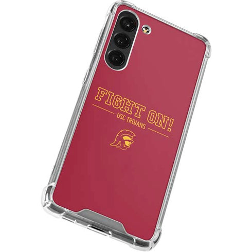 University of Southern California Fight On Galaxy S23 Plus Clear Case