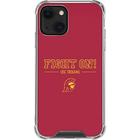 University of Southern California Fight On iPhone 14 Plus Clear Case