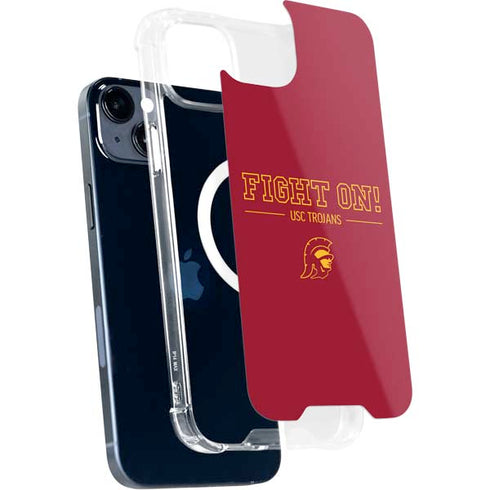 University of Southern California Fight On iPhone 15 Plus MagSafe Case