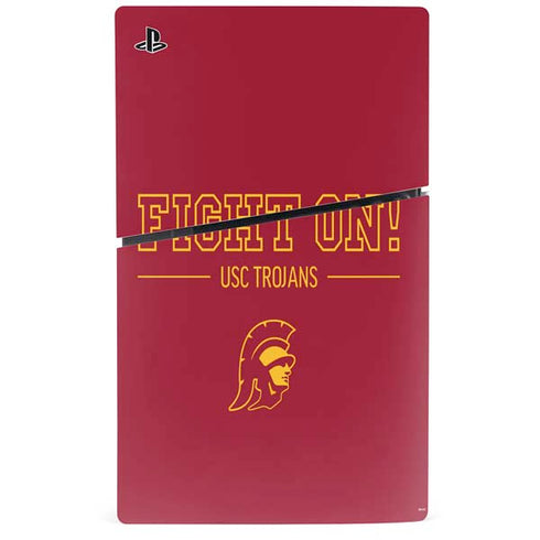 University of Southern California Fight On PS5 Slim Digital Edition Bundle Skin