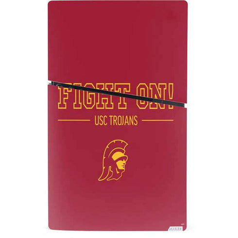 University of Southern California Fight On PS5 Slim Digital Edition Bundle Skin