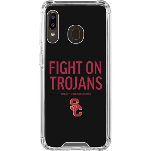 University of Southern California Fight On Trojans Galaxy A30 Clear Case