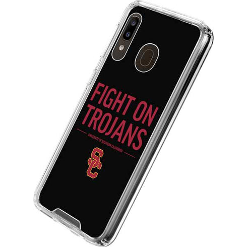 University of Southern California Fight On Trojans Galaxy A30 Clear Case