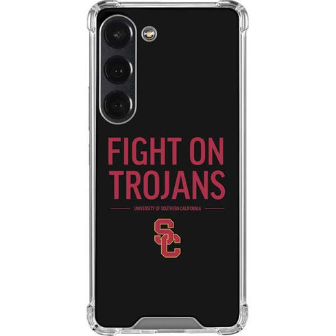 University of Southern California Fight On Trojans Galaxy S23 Clear Case