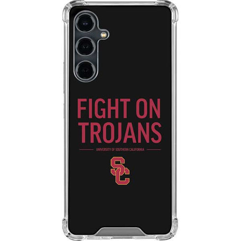 University of Southern California Fight On Trojans Galaxy S23 FE Clear Case