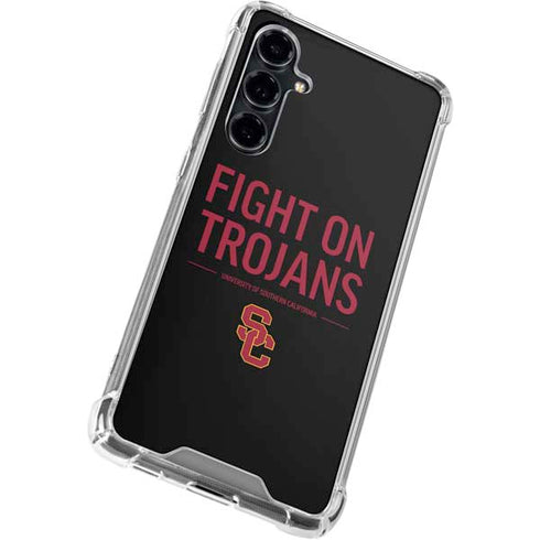 University of Southern California Fight On Trojans Galaxy S23 FE Clear Case