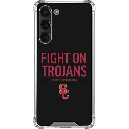 University of Southern California Fight On Trojans Galaxy S23 Plus Clear Case