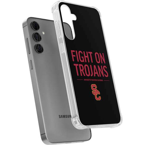 University of Southern California Fight On Trojans Galaxy S24 Plus Clear Case