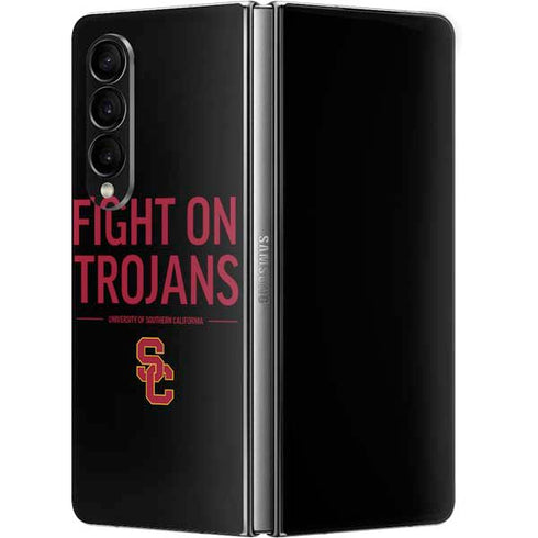 University of Southern California Fight On Trojans Galaxy Z Fold4 5G Skin