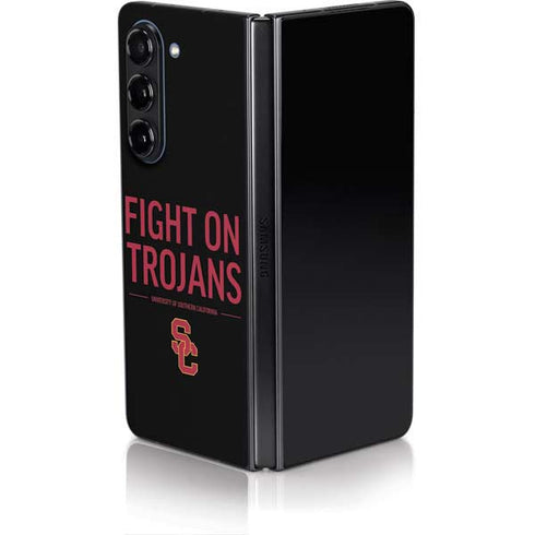 University of Southern California Fight On Trojans Galaxy Z Fold5 5G Skin