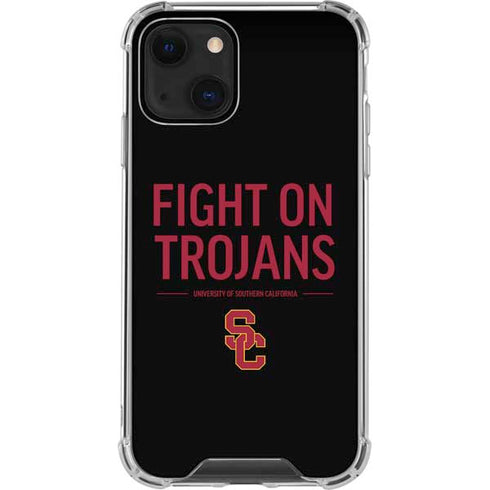 University of Southern California Fight On Trojans iPhone 14 Plus Clear Case