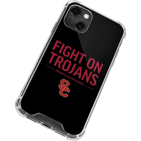 University of Southern California Fight On Trojans iPhone 14 Plus Clear Case