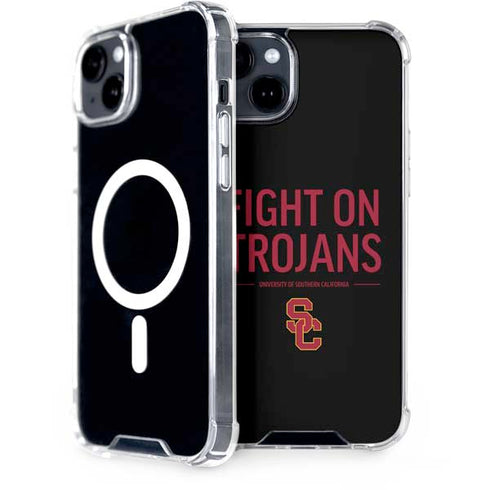 University of Southern California Fight On Trojans iPhone 15 Plus MagSafe Case