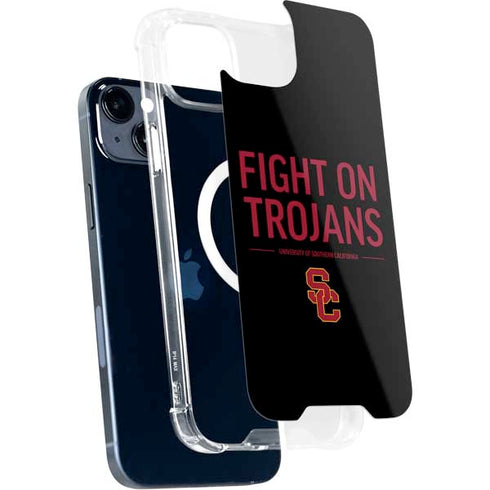 University of Southern California Fight On Trojans iPhone 15 Plus MagSafe Case