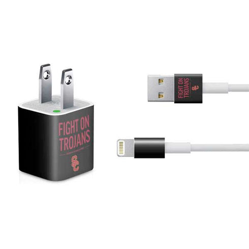 University of Southern California Fight On Trojans iPhone Charger (5W USB) Skin