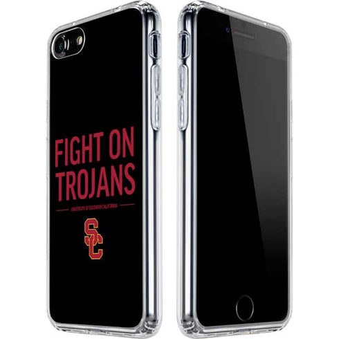 University of Southern California Fight On Trojans iPhone SE (2nd & 3rd Gen) Clear Case