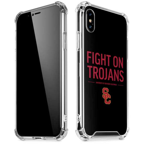 University of Southern California Fight On Trojans iPhone XS Max Clear Case