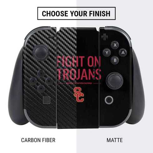 University of Southern California Fight On Trojans Nintendo Switch Bundle Skin