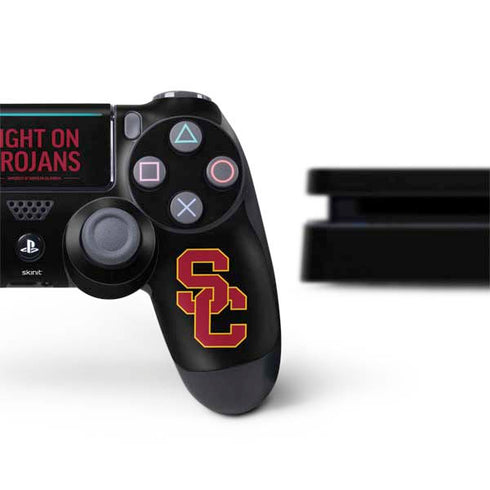 University of Southern California Fight On Trojans PS4 Slim Bundle Skin