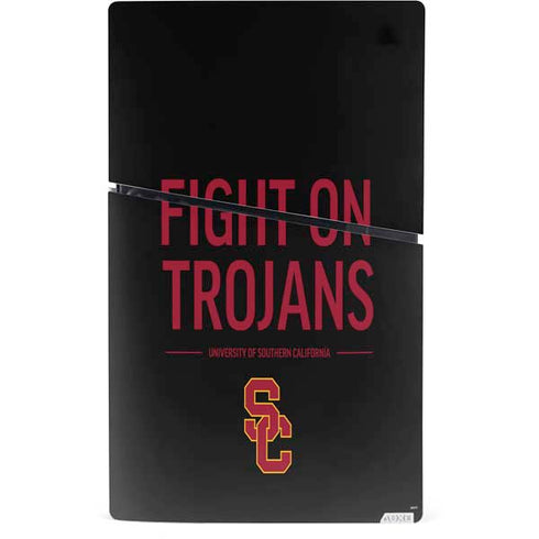 University of Southern California Fight On Trojans PS5 Slim Digital Edition Console Skin