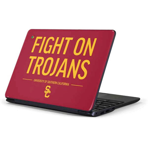 University of Southern California Fight On Trojans Red Samsung Chromebook Skin