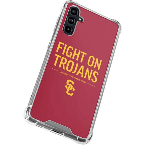 University of Southern California Fight On Trojans Red Galaxy A54 5G Clear Case