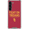 University of Southern California Fight On Trojans Red Galaxy S23 Clear Case