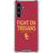 University of Southern California Fight On Trojans Red Galaxy S23 FE Clear Case
