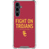 University of Southern California Fight On Trojans Red Galaxy S23 FE Clear Case