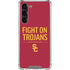 University of Southern California Fight On Trojans Red Galaxy S23 Plus Clear Case