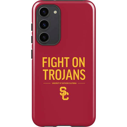 University of Southern California Fight On Trojans Red Galaxy S23 Plus Pro Case