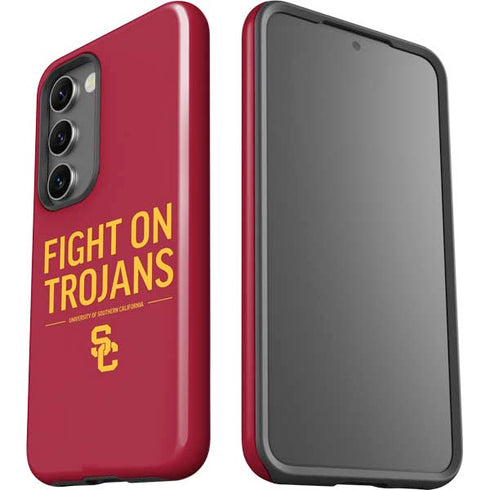 University of Southern California Fight On Trojans Red Galaxy S23 Plus Pro Case