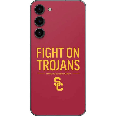 University of Southern California Fight On Trojans Red Galaxy S23 Plus Skin