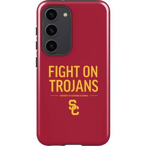 University of Southern California Fight On Trojans Red Galaxy S23 Pro Case